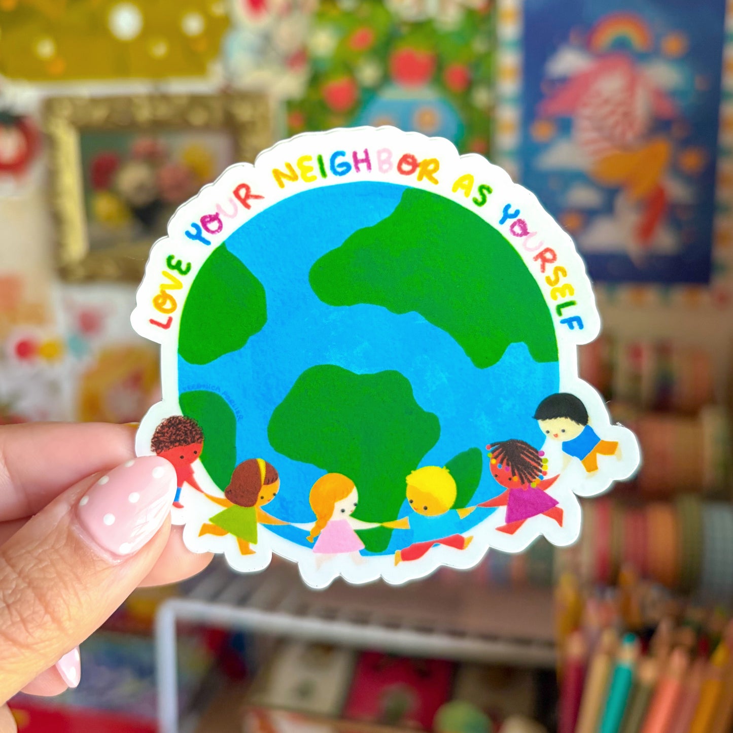 Love Your Neighbor Sticker