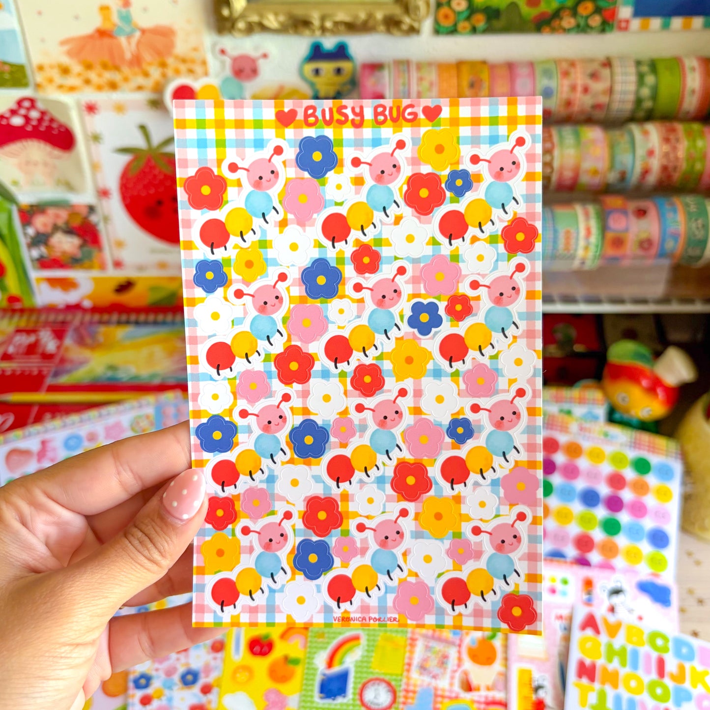 Busy Bug Sticker Sheet