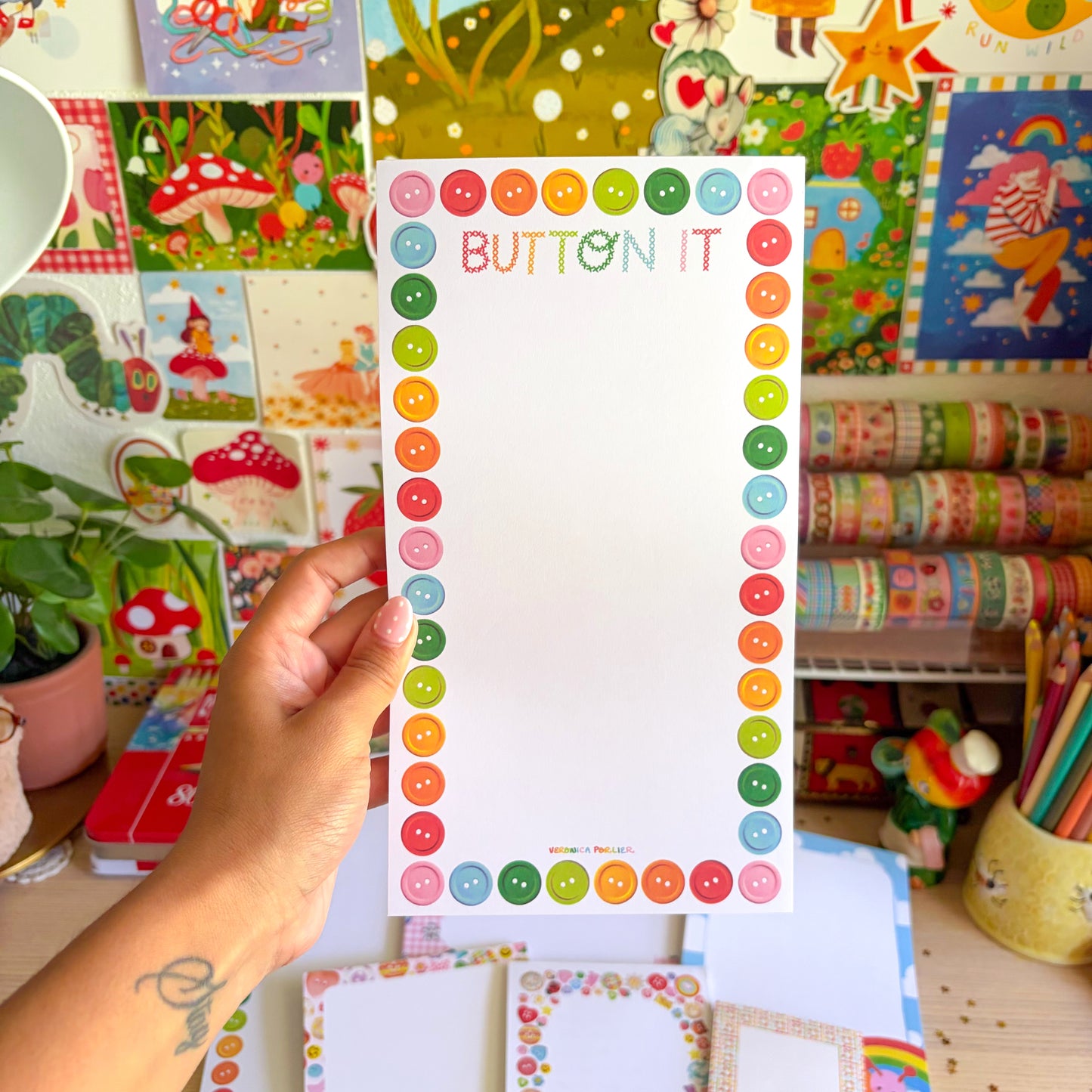 Button It Jumbo Memo Pad
