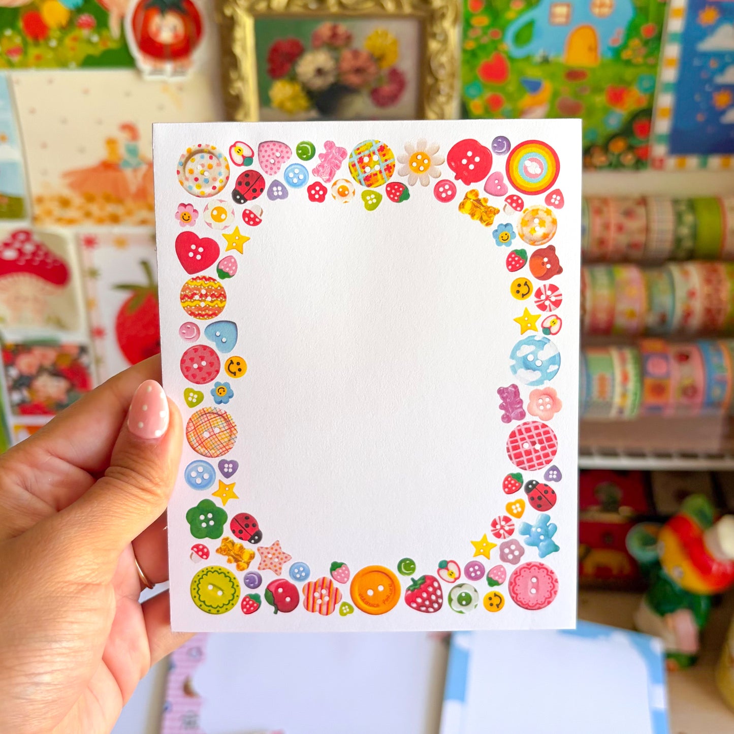 Busy Bug's Buttons Memo Pad