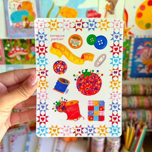 Sewing Sticker Sheet