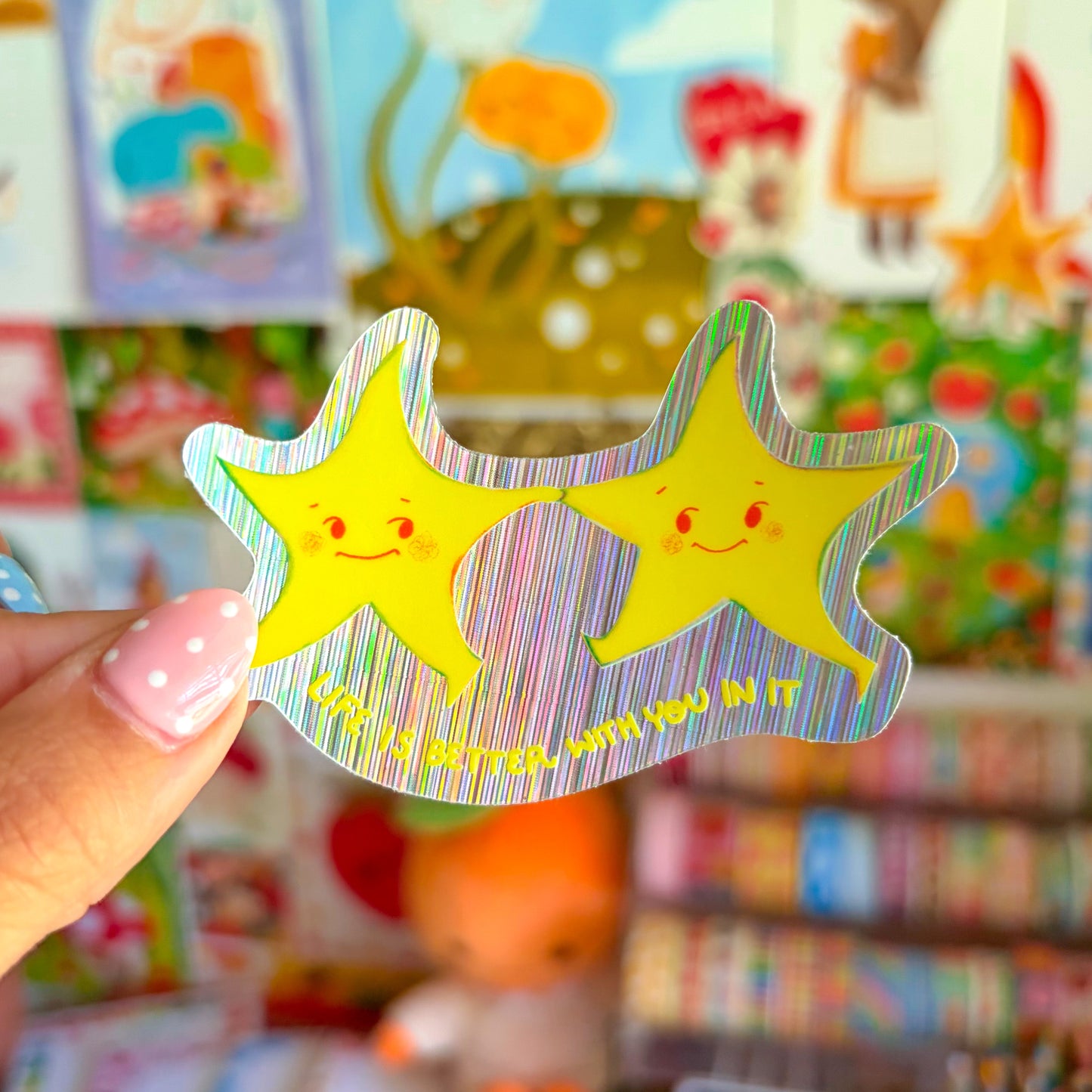 Life is Better With You In It Sparkly Sticker