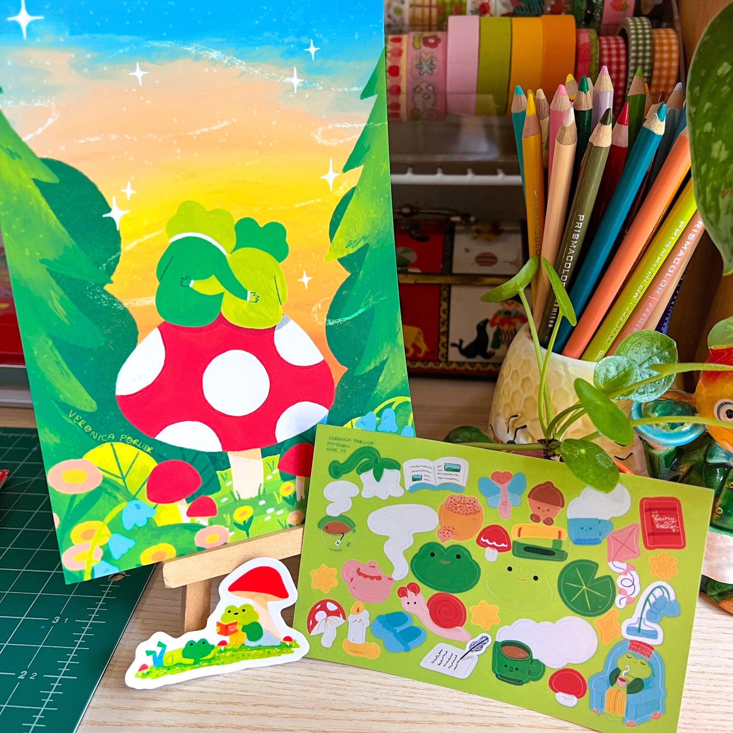 Frog and Toad Sticker