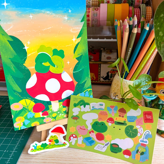 Frog and Toad Sticker