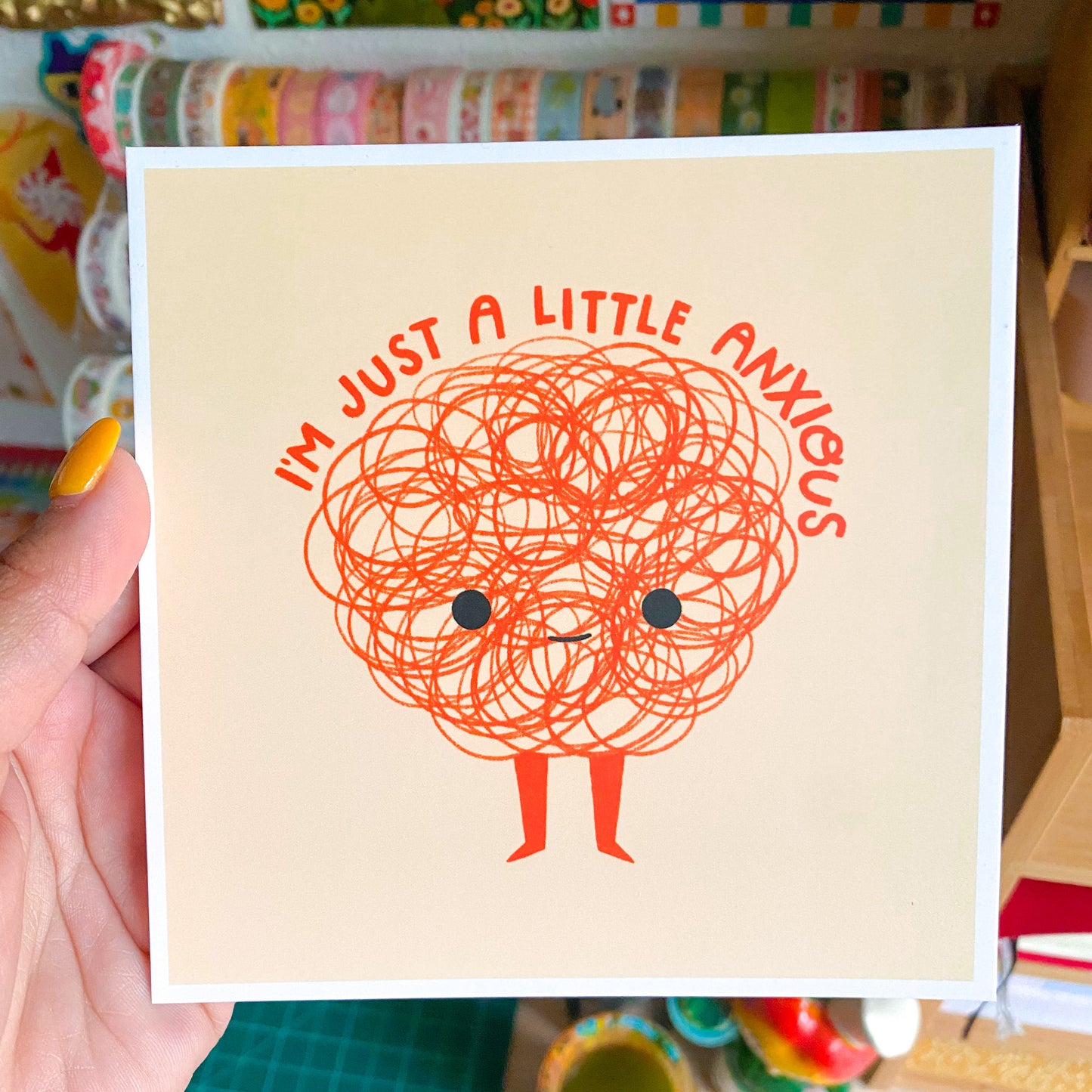 I'm Just Little Anxious Postcard Print