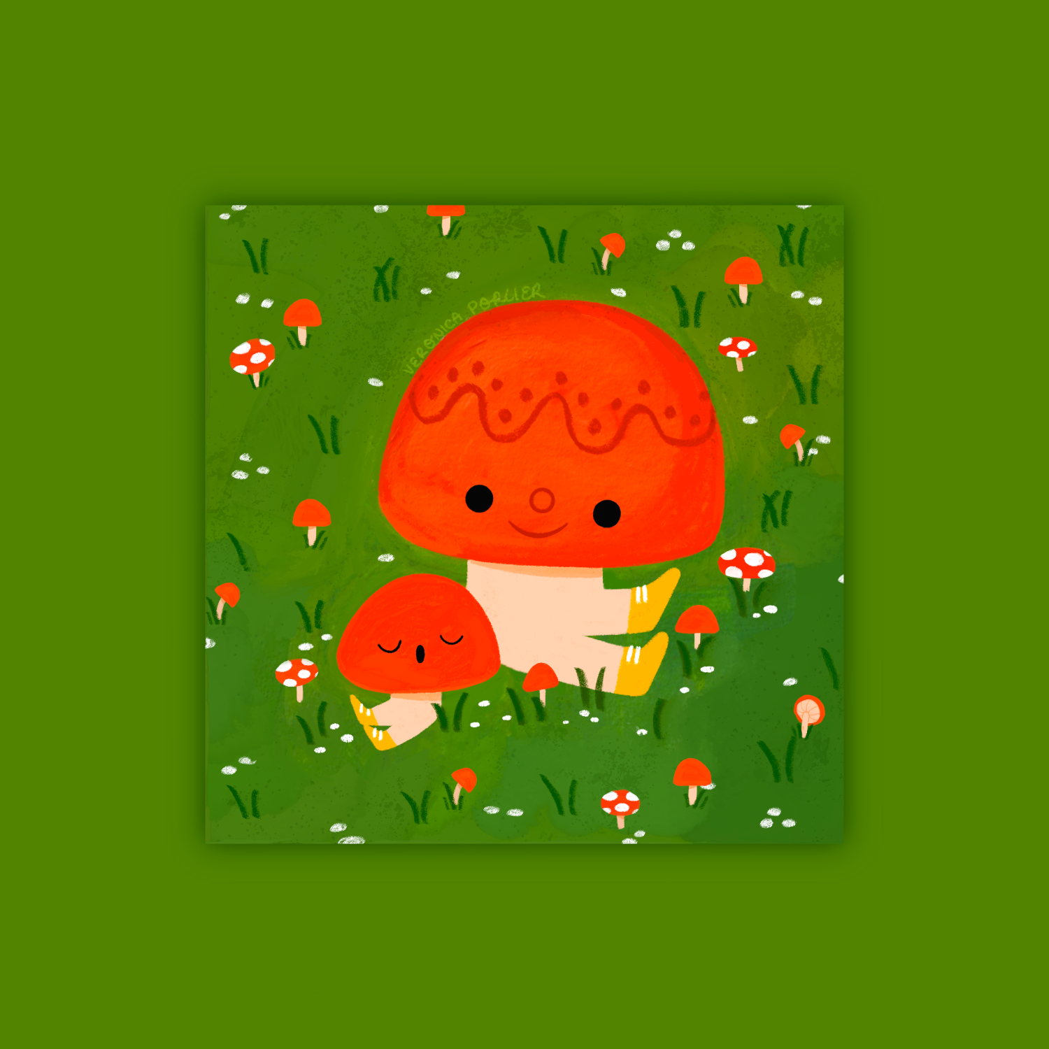 Mushroom Friends Print