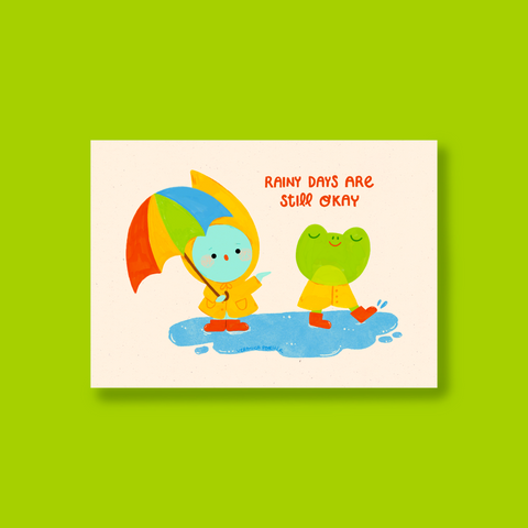 Richard the Raindrop & Froggie Mini Print