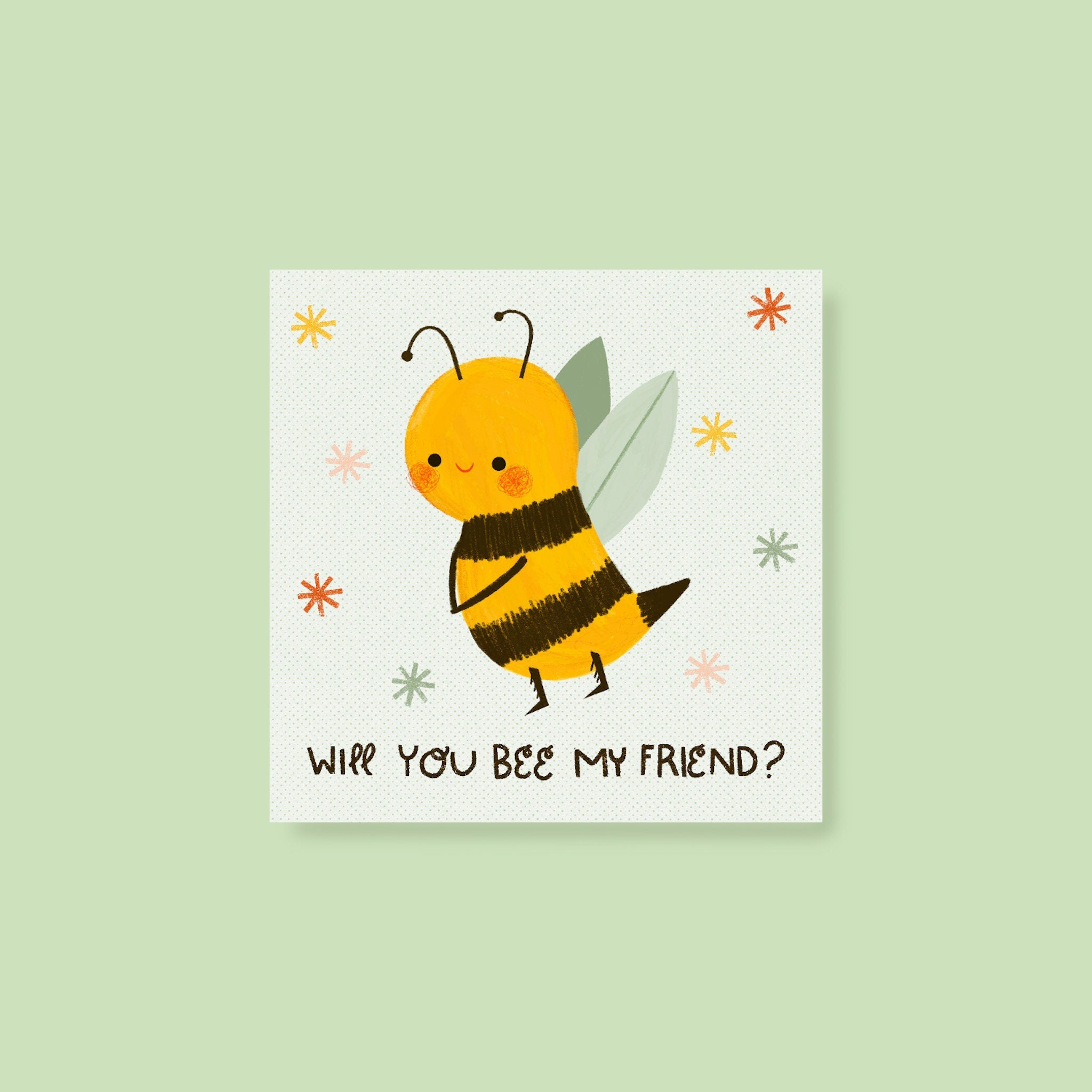 Friendly Bee Art Print