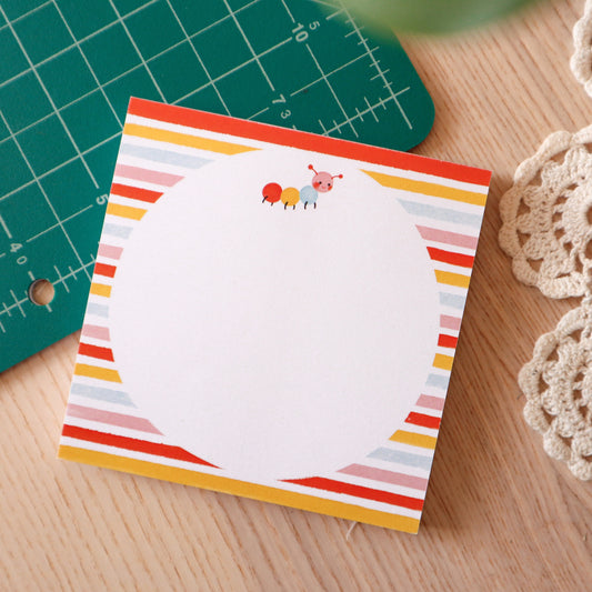 Busy Bug Stripes Memo Pad