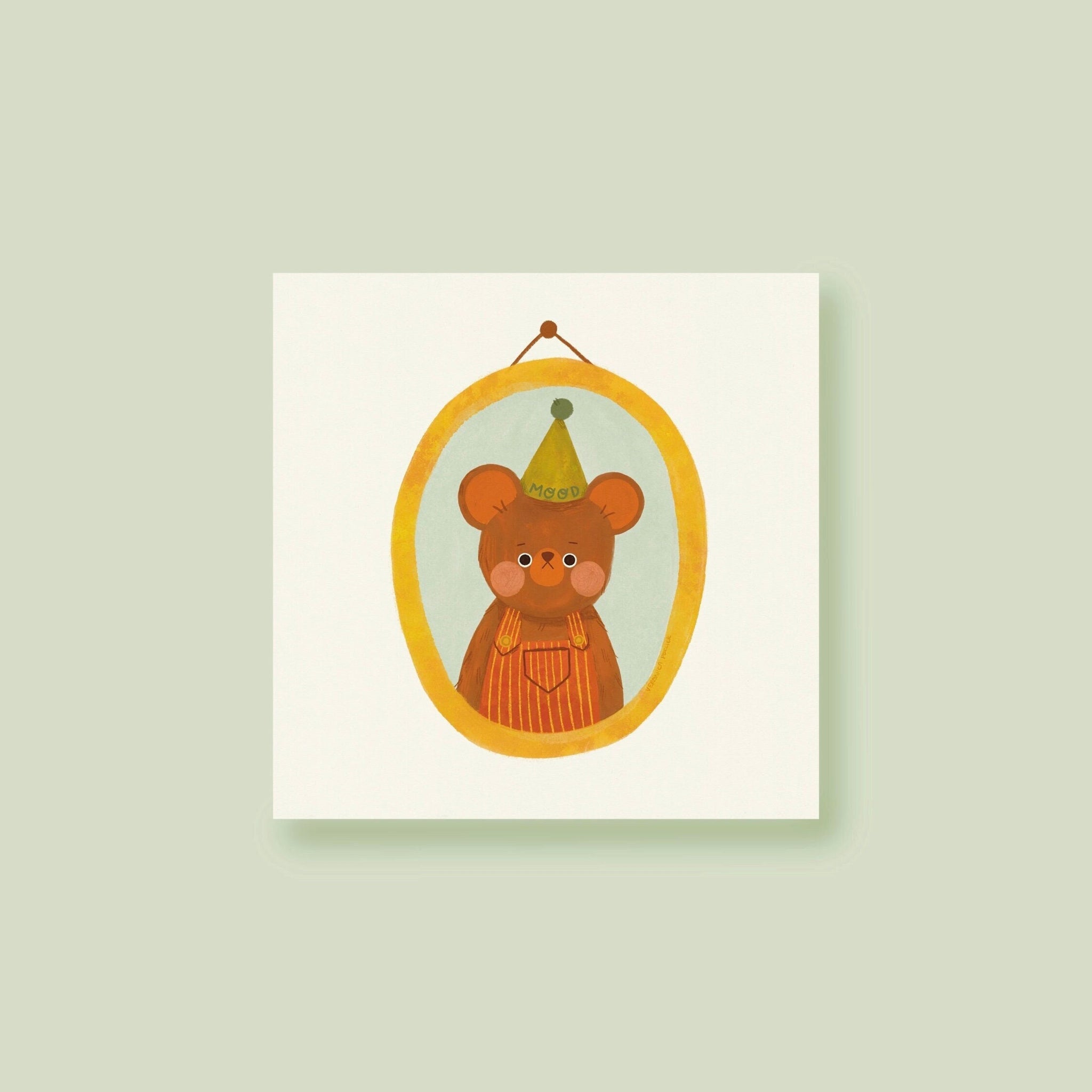 Mood Bear Art Print