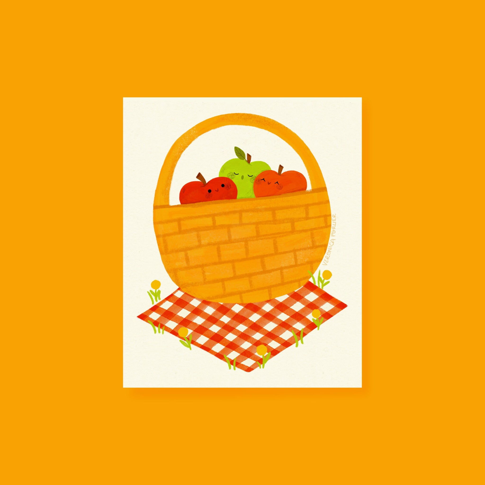 Apple Picnic Art Print