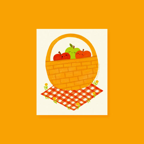 Apple Picnic Art Print